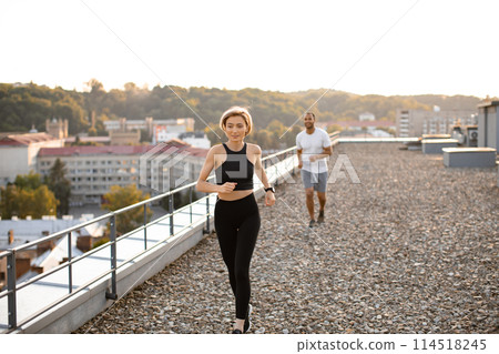 Concept of healthy lifestyle and positive start of day. Concept of healthy lifestyle and positive start of day. 114518245