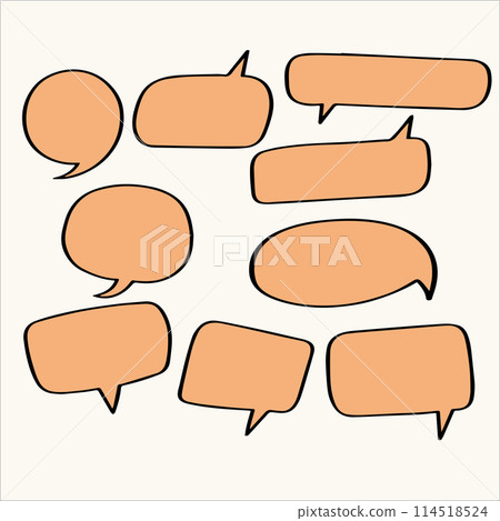 vector set of speech bubbles 114518524