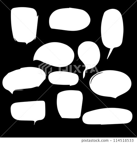 vector set of speech bubble vector set of speech bubble 114518533