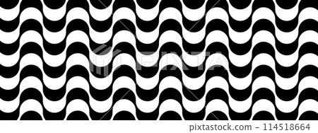Copacabana sidewalk or calcada pattern. Famous beach promenade in Rio de Janeiro. Brasilian symbol. Repeating black and white wave texture in Portuguese pavement style. Vector graphic illustration Copacabana sidewalk or calcada pattern. Famous beach promenade in Rio de Janeiro. Brasilian symbol. Repeating black and white wave texture in Portuguese pavement style. Vector graphic illustration 114518664