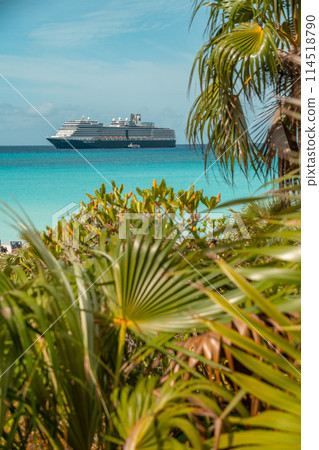 Half moon cay Bahamas private island Caribbean 114518790