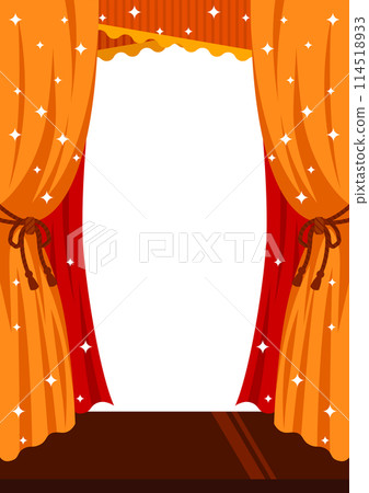 舞台背景圖橙色 114518933