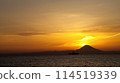 Mount Fuji and sunset 114519339