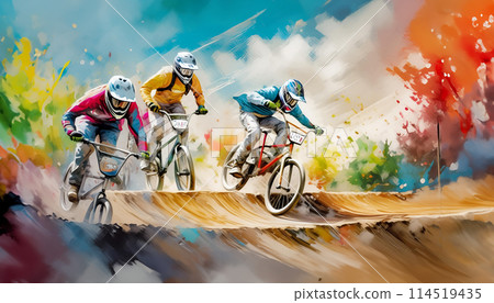 BMX Blaze: A Colorful Race 114519435