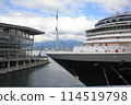 Convention center and cruise ship in Vancouver, British Columbia, Canada 114519798