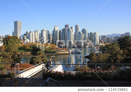 Granville Island and Vancouver downtown. British Columbia, Canada 114519801