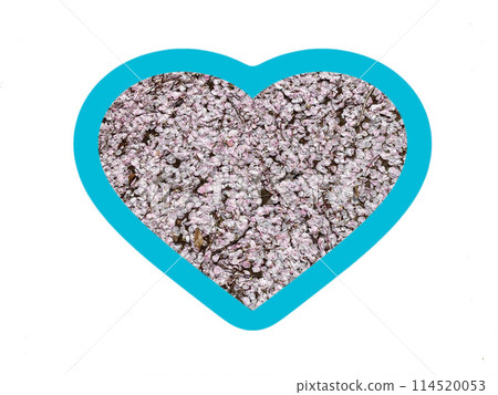 Hearts and pink petals 114520053