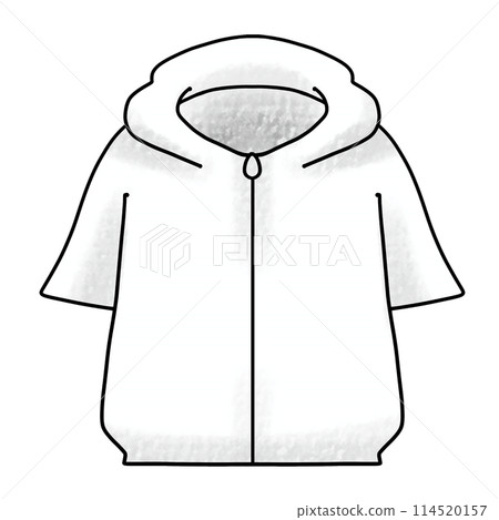 寬鬆簡約短袖帽衫模擬款式 114520157