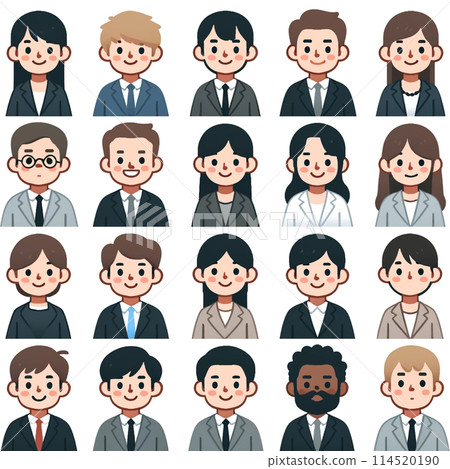 穿西裝的人上半身插畫集 114520190