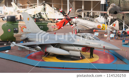 F-16 fighter plane at the Royal Belgian Museum of Military History F-16 fighter plane at the Royal Belgian Museum of Military History 114520250