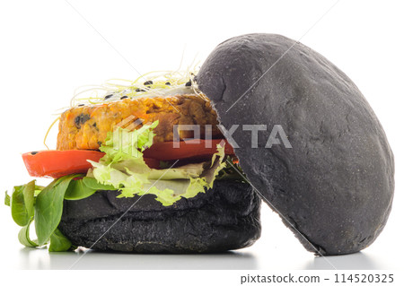 Tasty grilled veggie burger Tasty grilled veggie burger 114520325