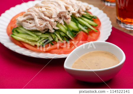 Bang Bang Chicken with Sesame Sauce Bang Bang Chicken with Sesame Sauce 114522141