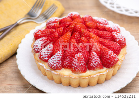 Strawberry tart on the table Strawberry tart on the table 114522211