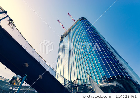 在建高層建築再開發 高輪Gateway 2024.04 A-4 暖色 114522461