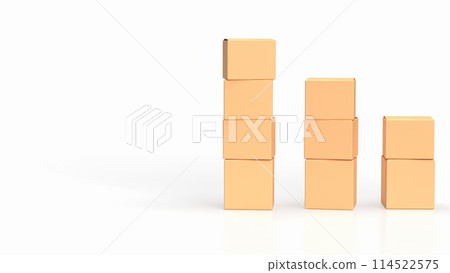 The cardboard box for shipping or cargo concept 3d rendering. The cardboard box for shipping or cargo concept 3d rendering. 114522575