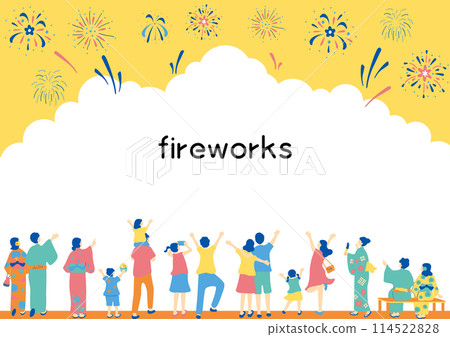 欣賞煙花表演的人 114522828