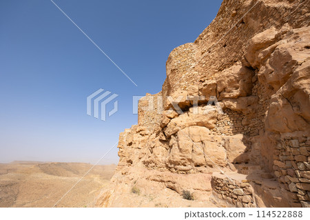 Ksar Beni Barka. One of the largest Ksar in country. Region of Tataouine. Tunisia 114522888