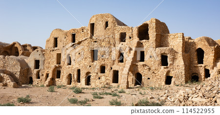 ksar Mgabla - traditional fortified granary created by the Berbers in 15th century ksar Mgabla - traditional fortified granary created by the Berbers in 15th century 114522955