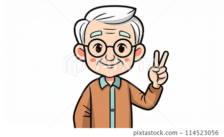 高級插圖白色背景 114523056