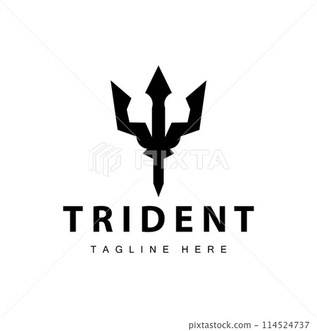 Trident logo design spear weapon vector sea king poseidon neptune symbol template Trident logo design spear weapon vector sea king poseidon neptune symbol template 114524737