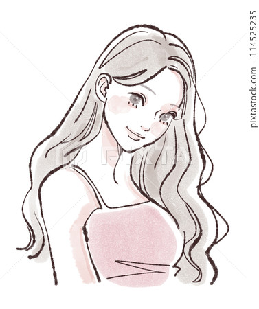 婦女和女孩插畫素材 114525235