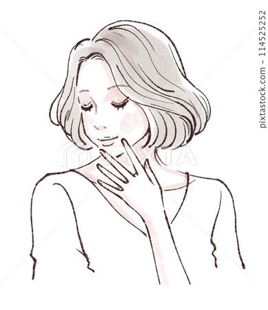 婦女和女孩插畫素材 114525252