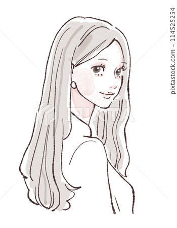婦女和女孩插畫素材 婦女和女孩插畫素材 114525254