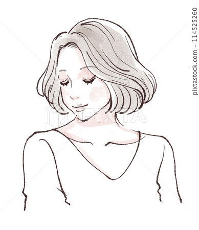 婦女和女孩插畫素材 114525260