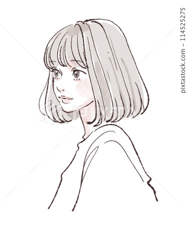 婦女和女孩插畫素材 婦女和女孩插畫素材 114525275