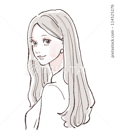 婦女和女孩插畫素材 婦女和女孩插畫素材 114525276