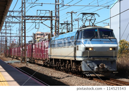 [JR Freight] EF66 type (Nambu branch line: Odasakae Station) 114525543