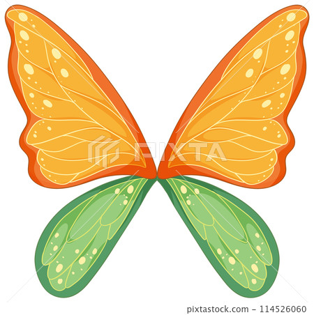 Colorful Butterfly Wings Illustration 114526060