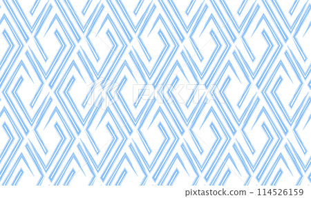 Abstract geometric pattern. A seamless vector background. White and blue ornament. Graphic modern pattern. Simple lattice graphic design 114526159