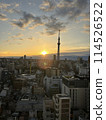 Scenery with the morning sun and the Skytree 114526522