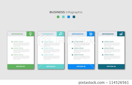 Steps Timeline Infographics Images Template Design 114526561