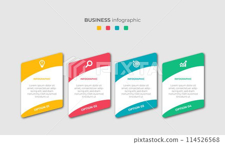 Steps Timeline Infographics Images Template Design 114526568