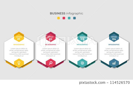 Steps Timeline Infographics Images Template Design 114526570