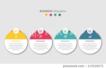 Steps Timeline Infographics Images Template Design 114526571