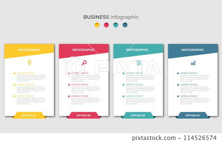 Steps Timeline Infographics Images Template Design 114526574
