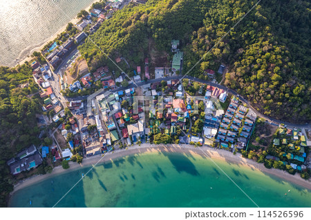 Aerial view of Ao Yon Yai beach in Phuket, Thailand Aerial view of Ao Yon Yai beach in Phuket, Thailand 114526596