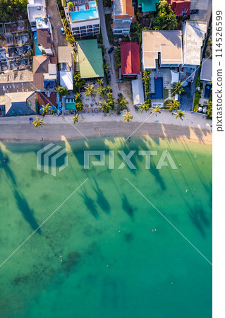 Aerial view of Ao Yon Yai beach in Phuket, Thailand Aerial view of Ao Yon Yai beach in Phuket, Thailand 114526599