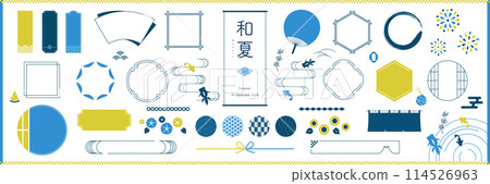 Summer Japanese style material/frame set No text 114526963