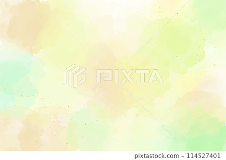 水彩背景_紋理_清爽清新的綠色和閃閃發光的金葉 水彩背景_紋理_清爽清新的綠色和閃閃發光的金葉 114527401