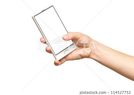 Female hands holding modern mobile phone Female hands holding modern mobile phone 114527752
