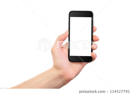 Female hands holding modern mobile phone Female hands holding modern mobile phone 114527791