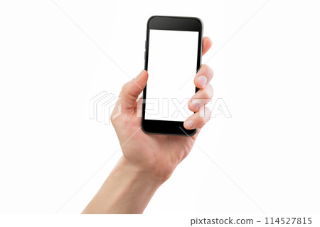 Female hands holding modern mobile phone 114527815