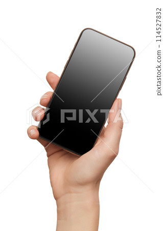 Female hands holding modern mobile phone Female hands holding modern mobile phone 114527832