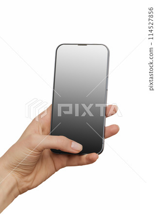 Female hands holding modern mobile phone 114527856