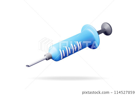 3d syringe icon isolated on white background 3d syringe icon isolated on white background 114527859
