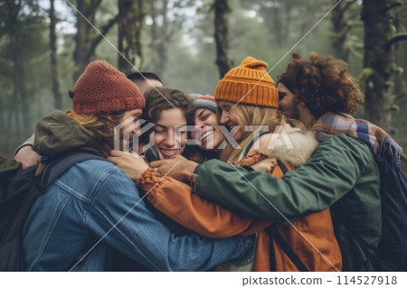 Fostering community well-being: care jobs, acts of compassion, neighborhood meetings, and robust community support initiatives promoting unity, empathy, and collective welfare 114527918